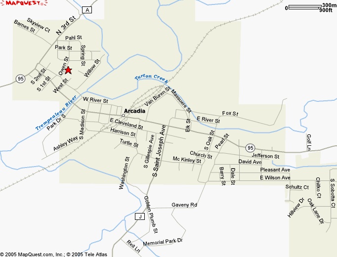 map to Christ Lutheran Church
